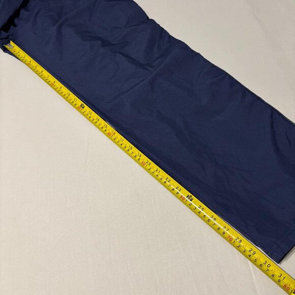 Russell Athletic Navy Track Pants L Zip Hem Mesh Lined Striped Sides Retro 2000s - Picture 9 of 10
